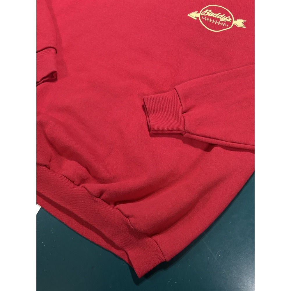 Vintage Buddy's Pizzeria Crewneck Sweatshirt Men XL Puff Print Detroit Pizza 80s - Picture 7 of 10